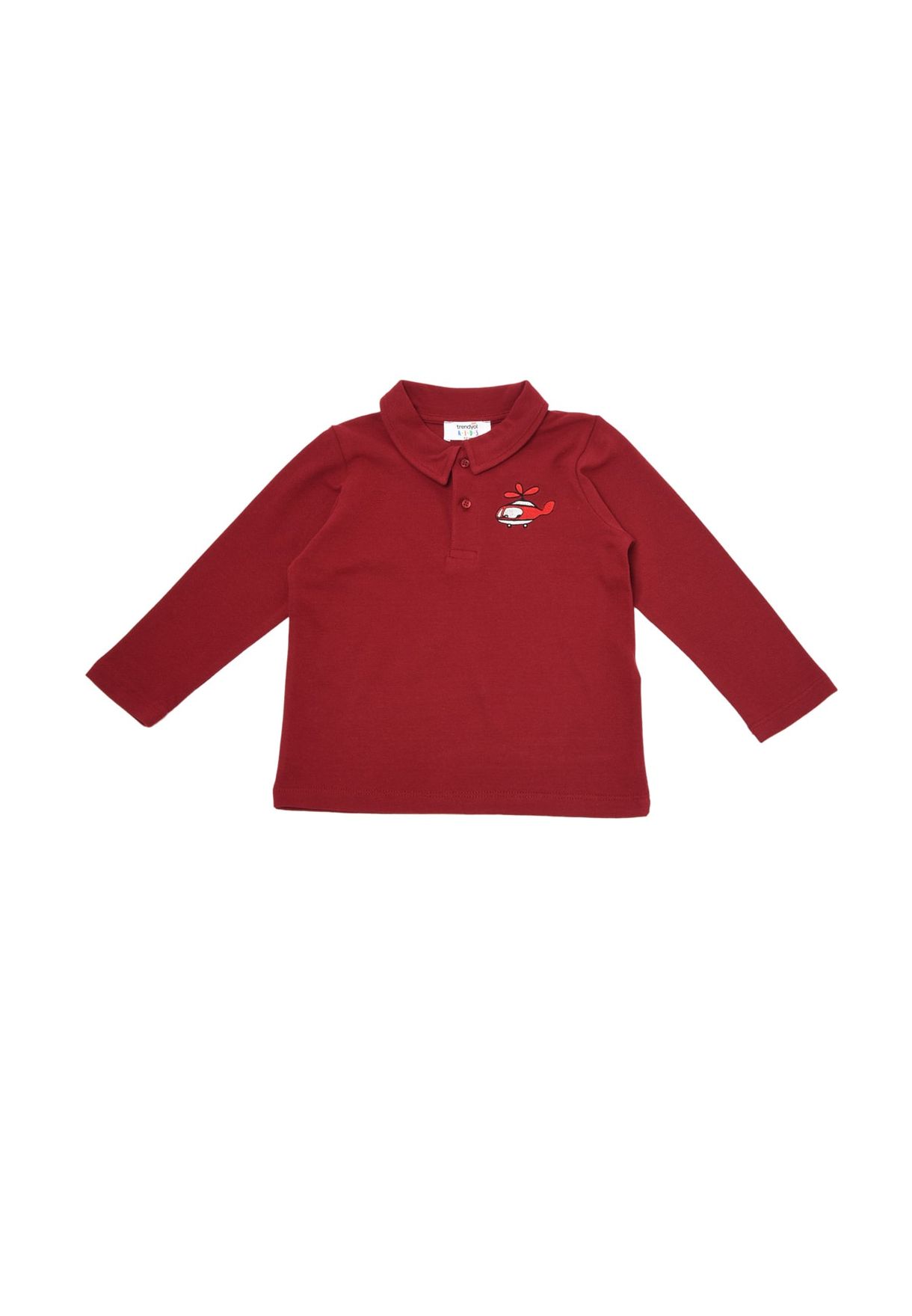 Kids Embroidered Helicopter Polo