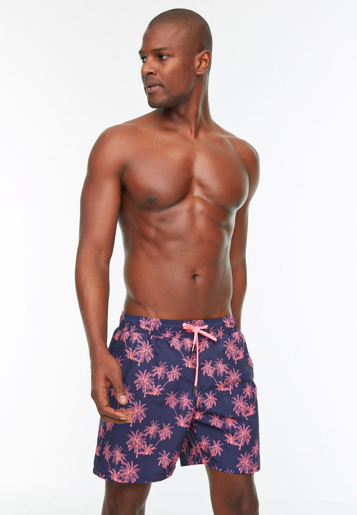 Palm Tree Print Swim Shorts
