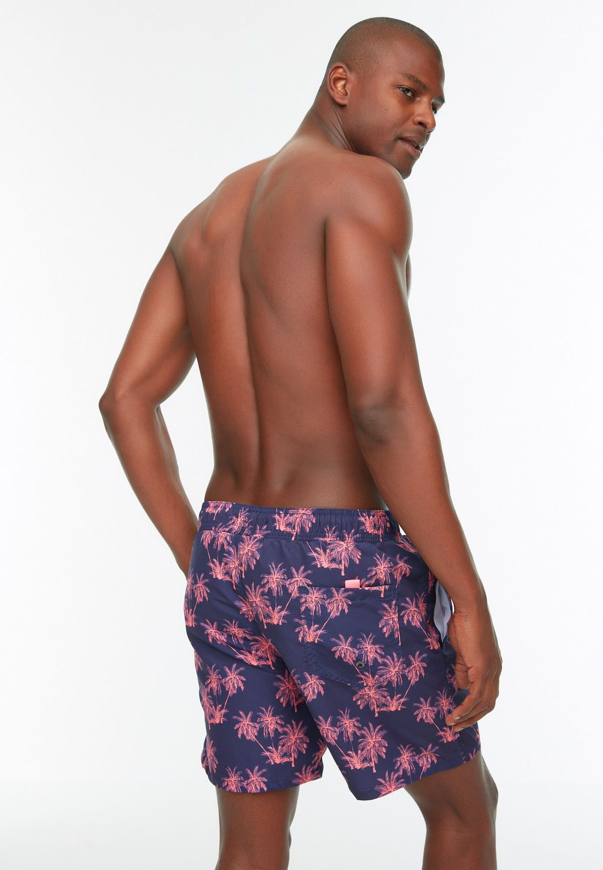 Palm Tree Print Swim Shorts