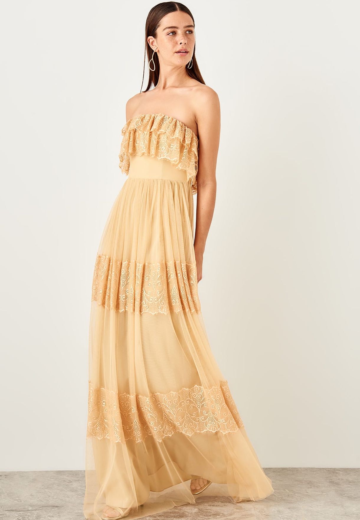 lace bandeau dress