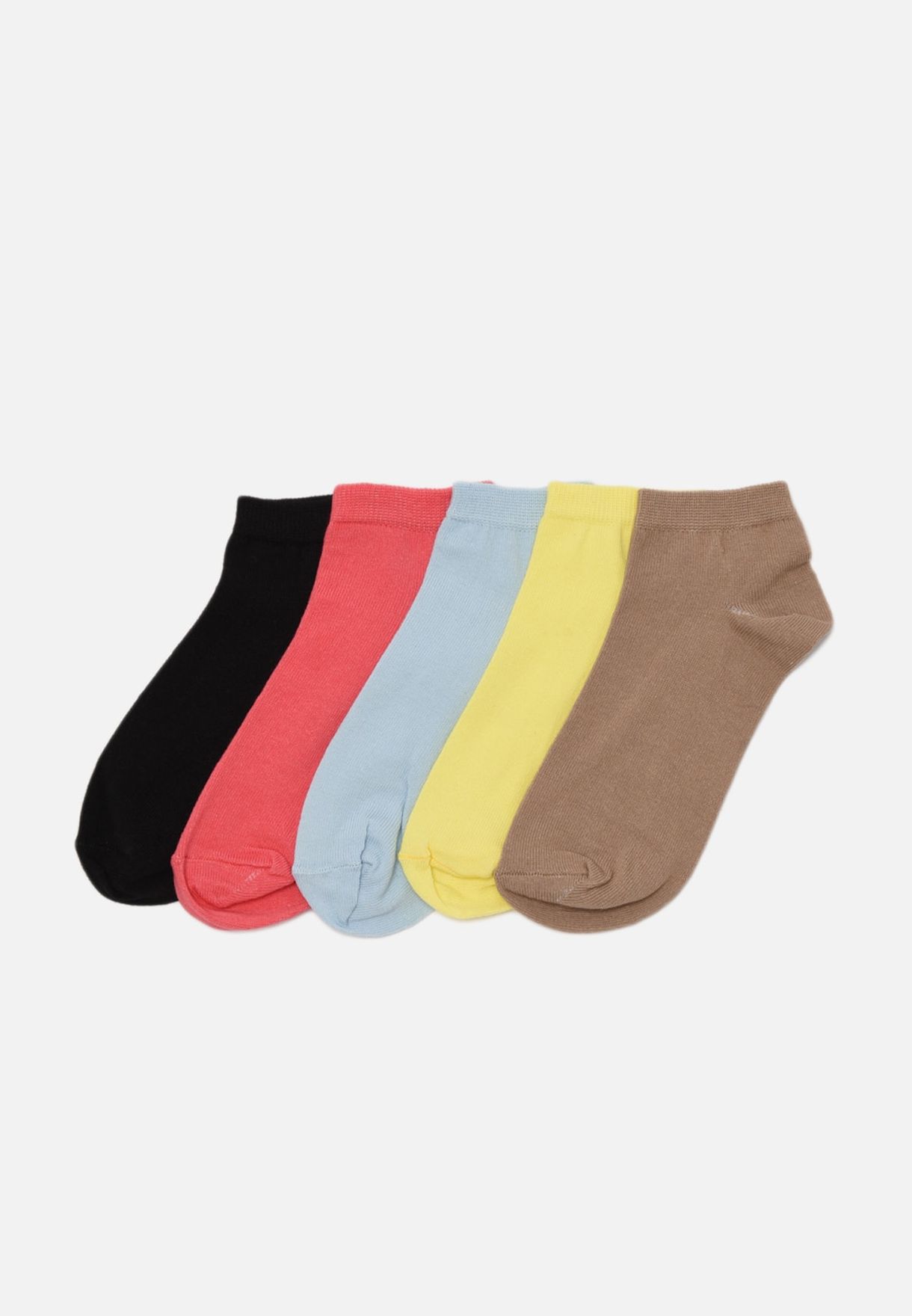 4 Pack Knitted Ankle Socks