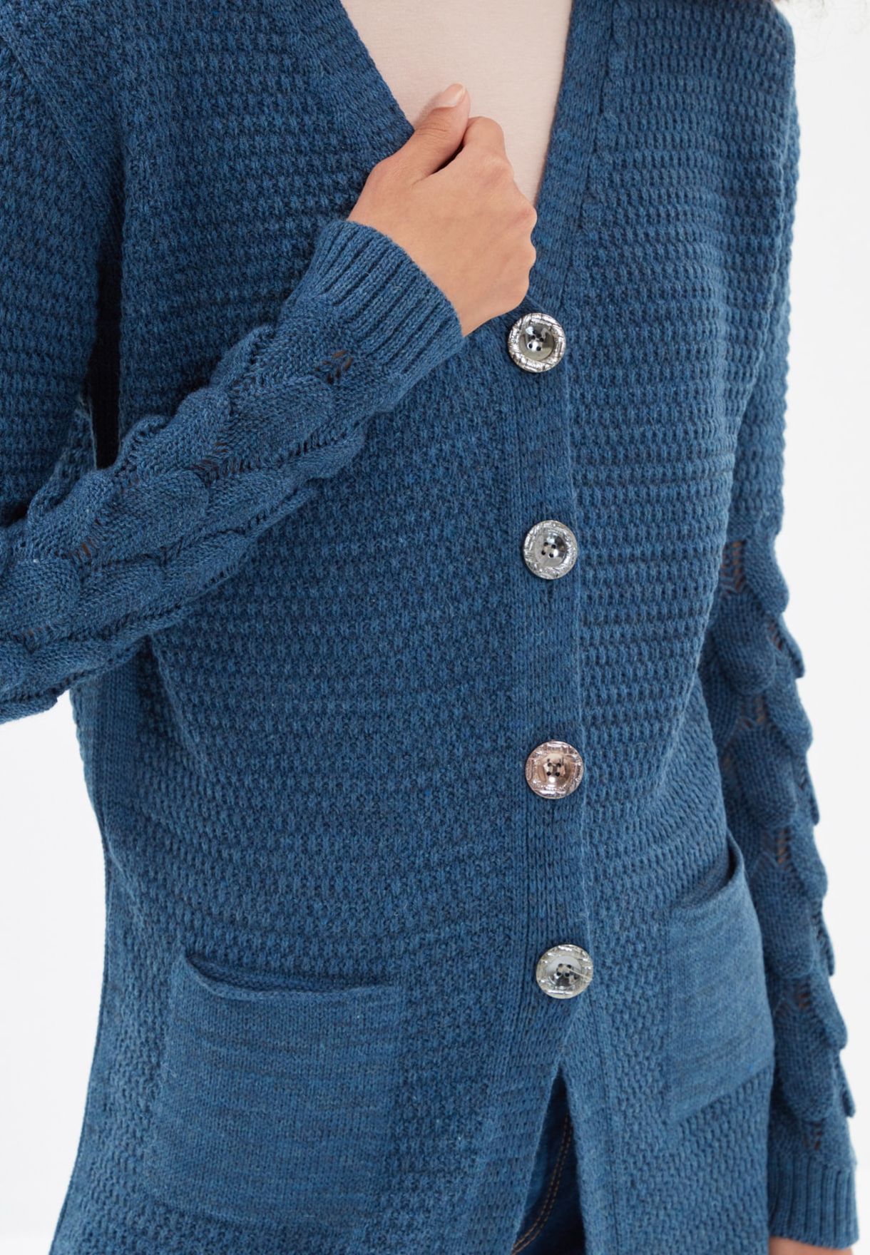 Button Down Knitted Cardigan