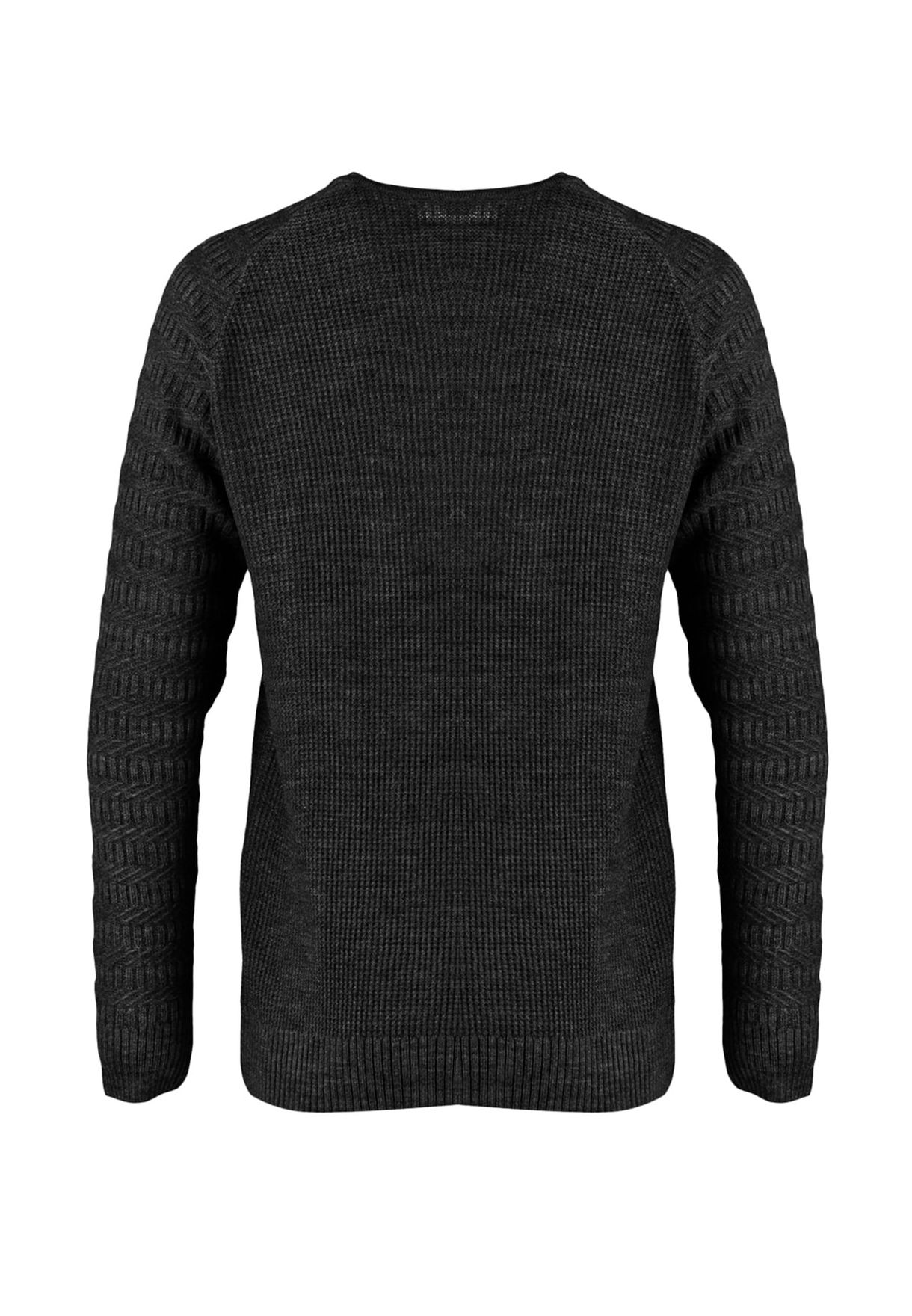 Textured Knitted Sweater