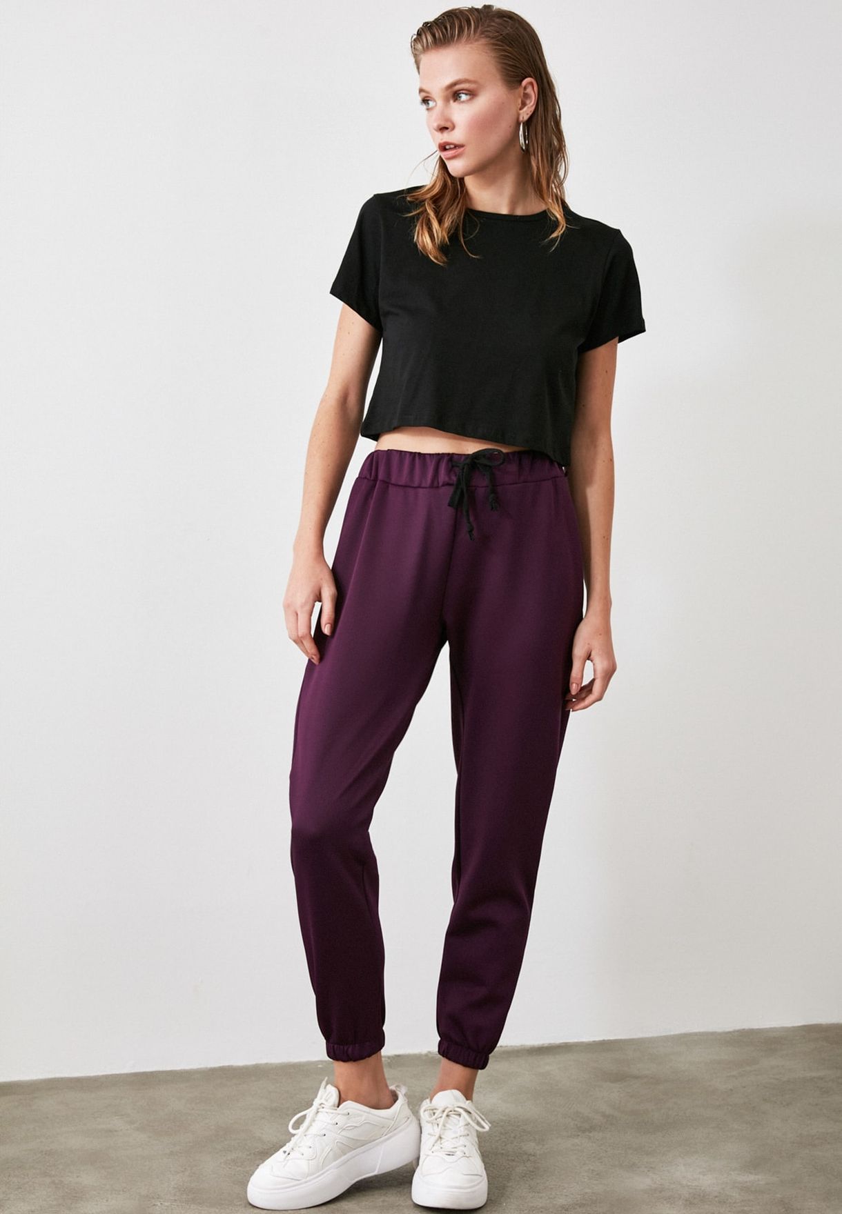 asos purple joggers