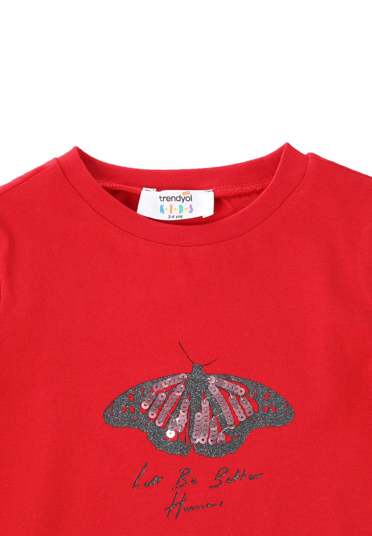 Kids Rotating Sequin Butterfly T-Shirt