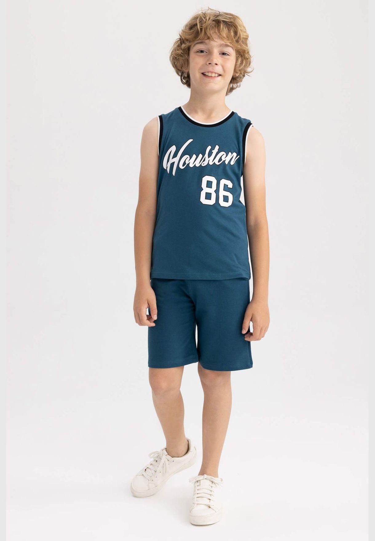 Buy Defacto navy 2 Pack Boy Sleeveless Set for Kids in MENA, Worldwide