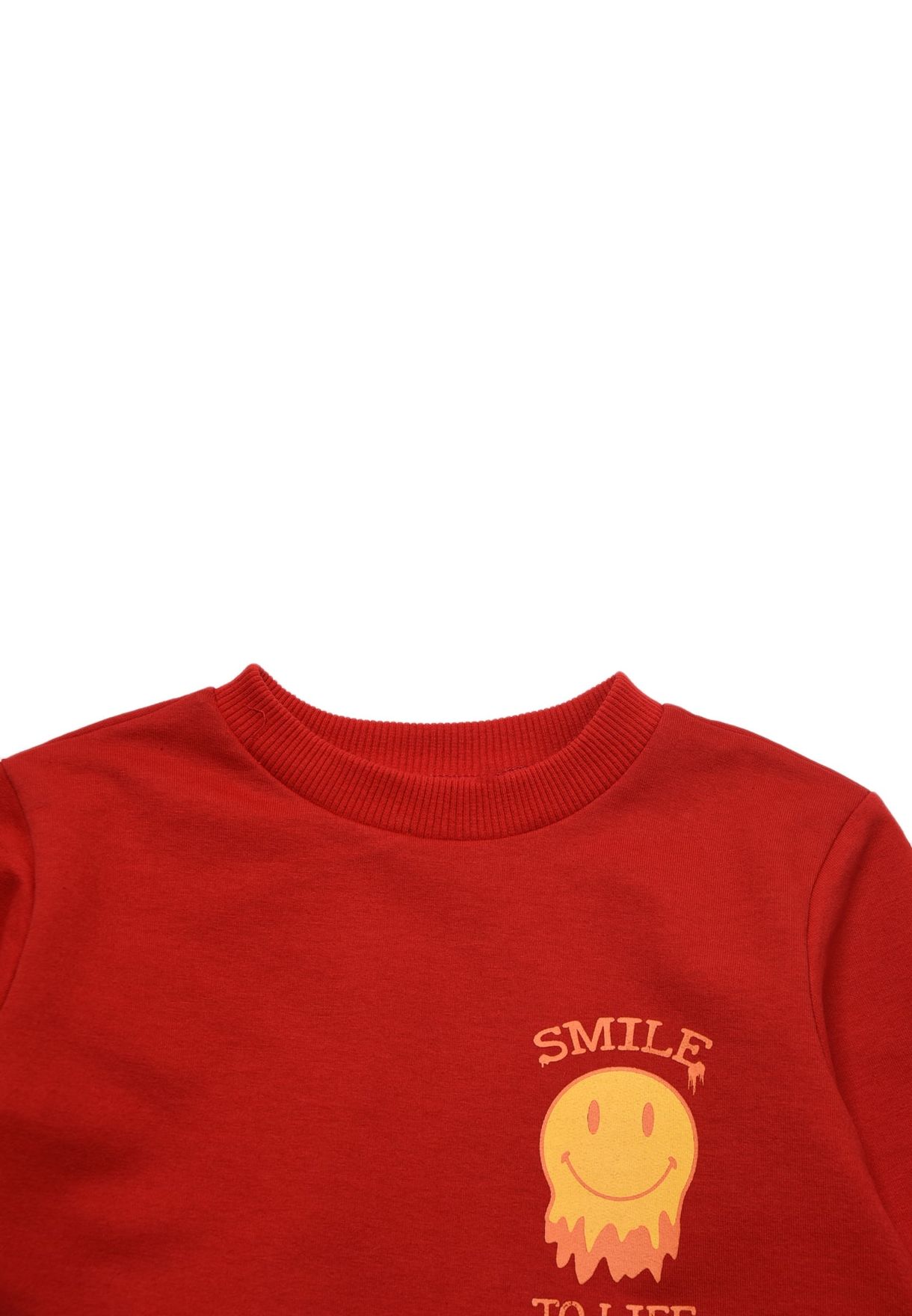 Kids Chest Smiley Sweatshirt