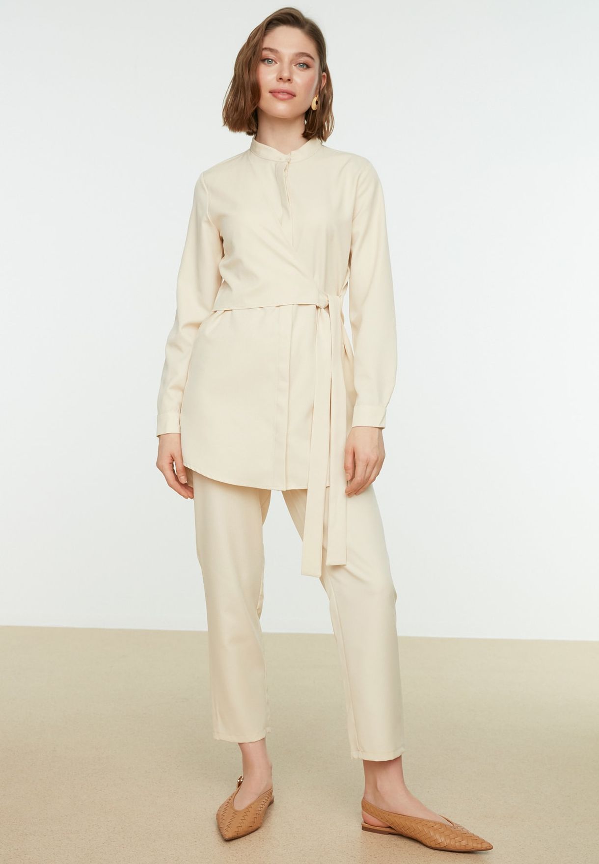 High Neck Tunic & Pants Set