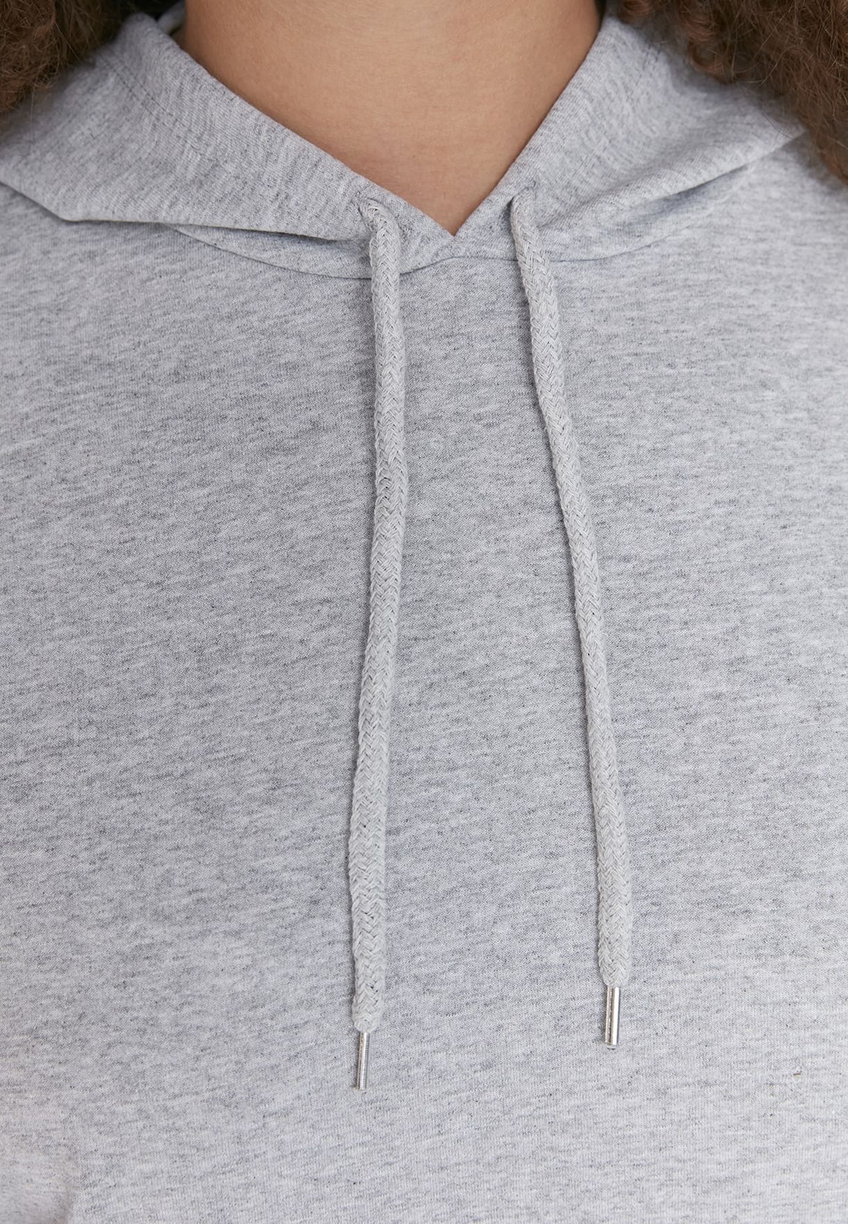 Drawstring Pocket Detail Sweatshirt