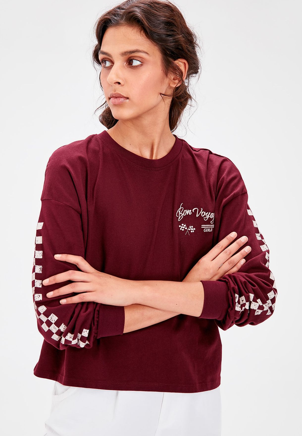 womens slogan sweater
