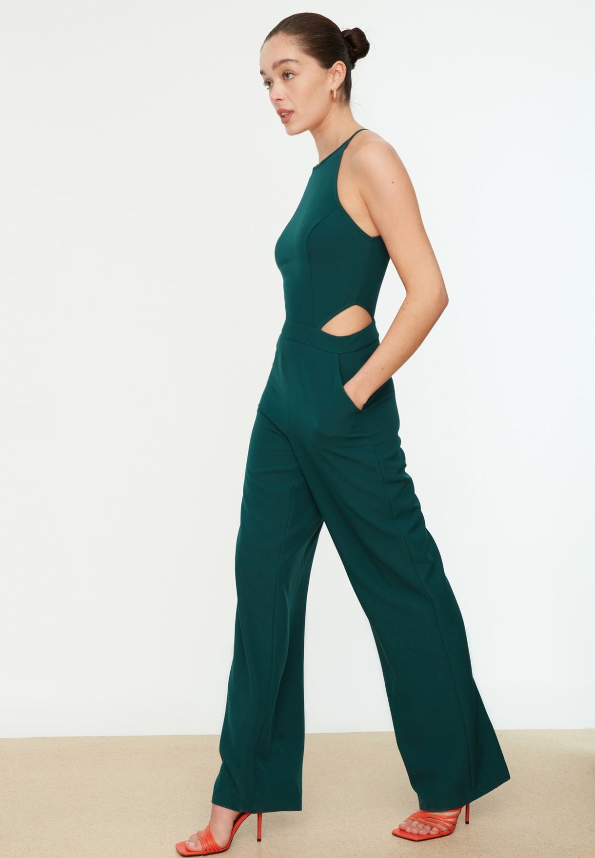 side cut out jumpsuit