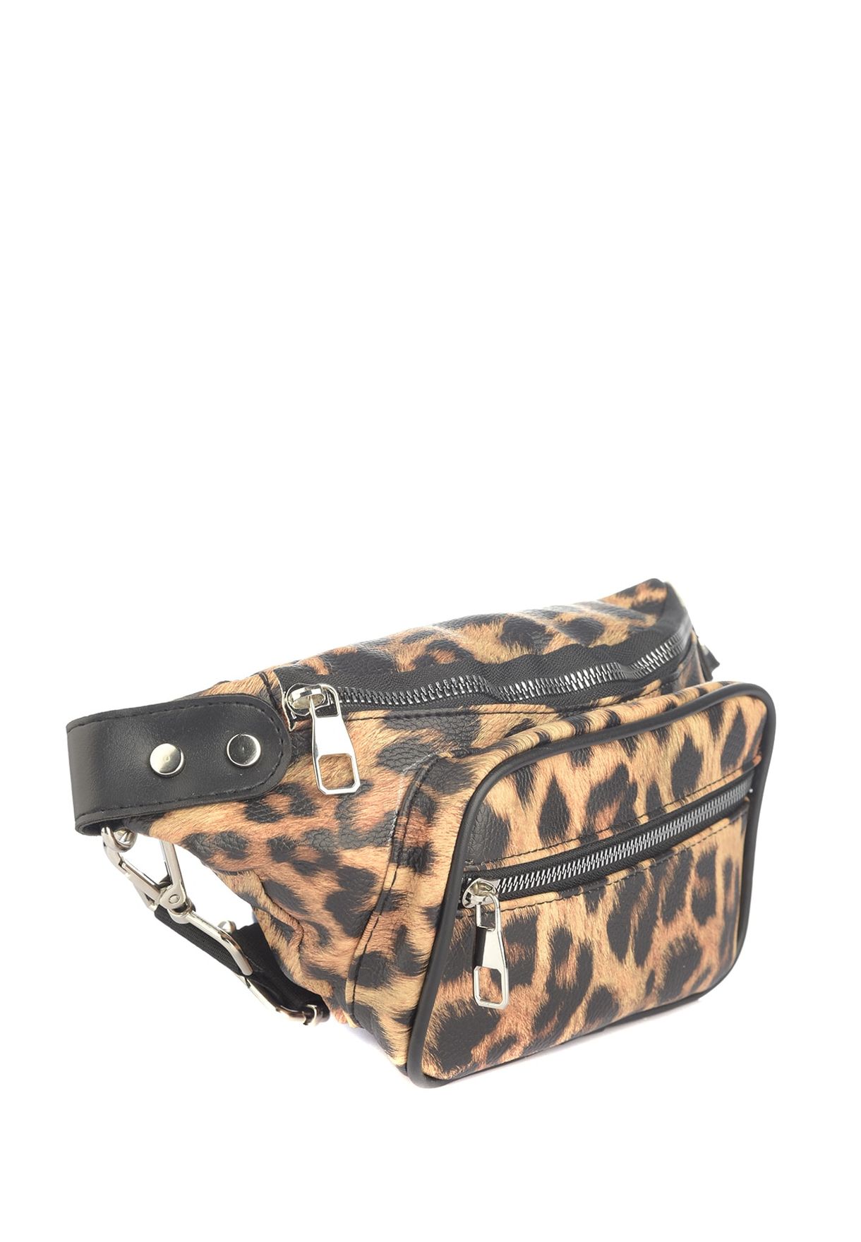 animal print bum bag