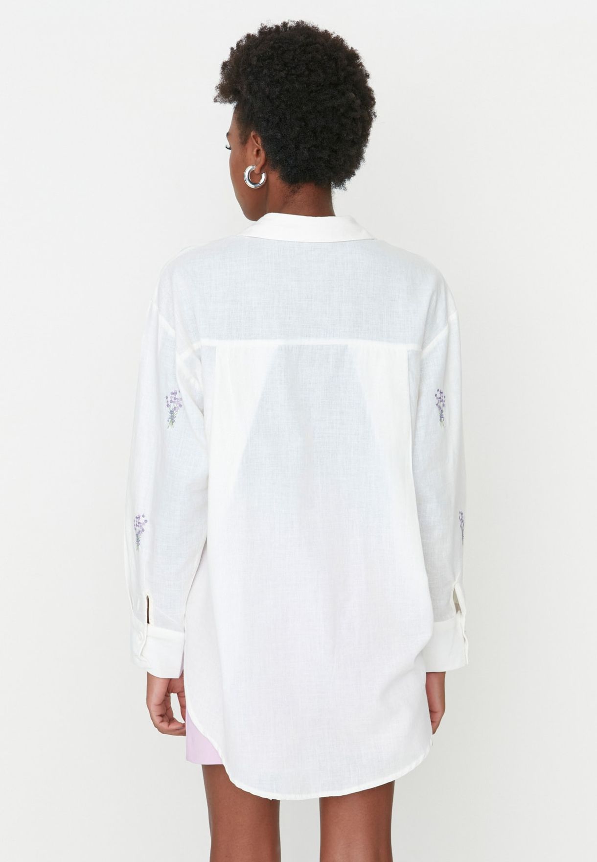 Printed Longline Shirt