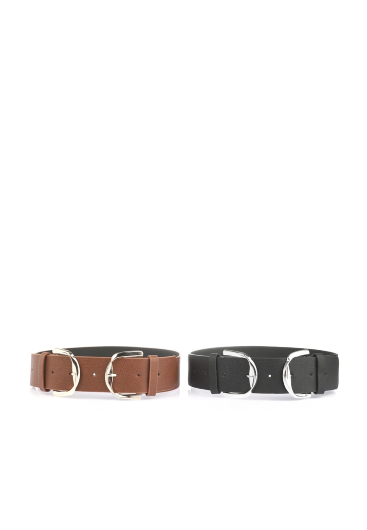 2 Pack Allocated Hole Belt