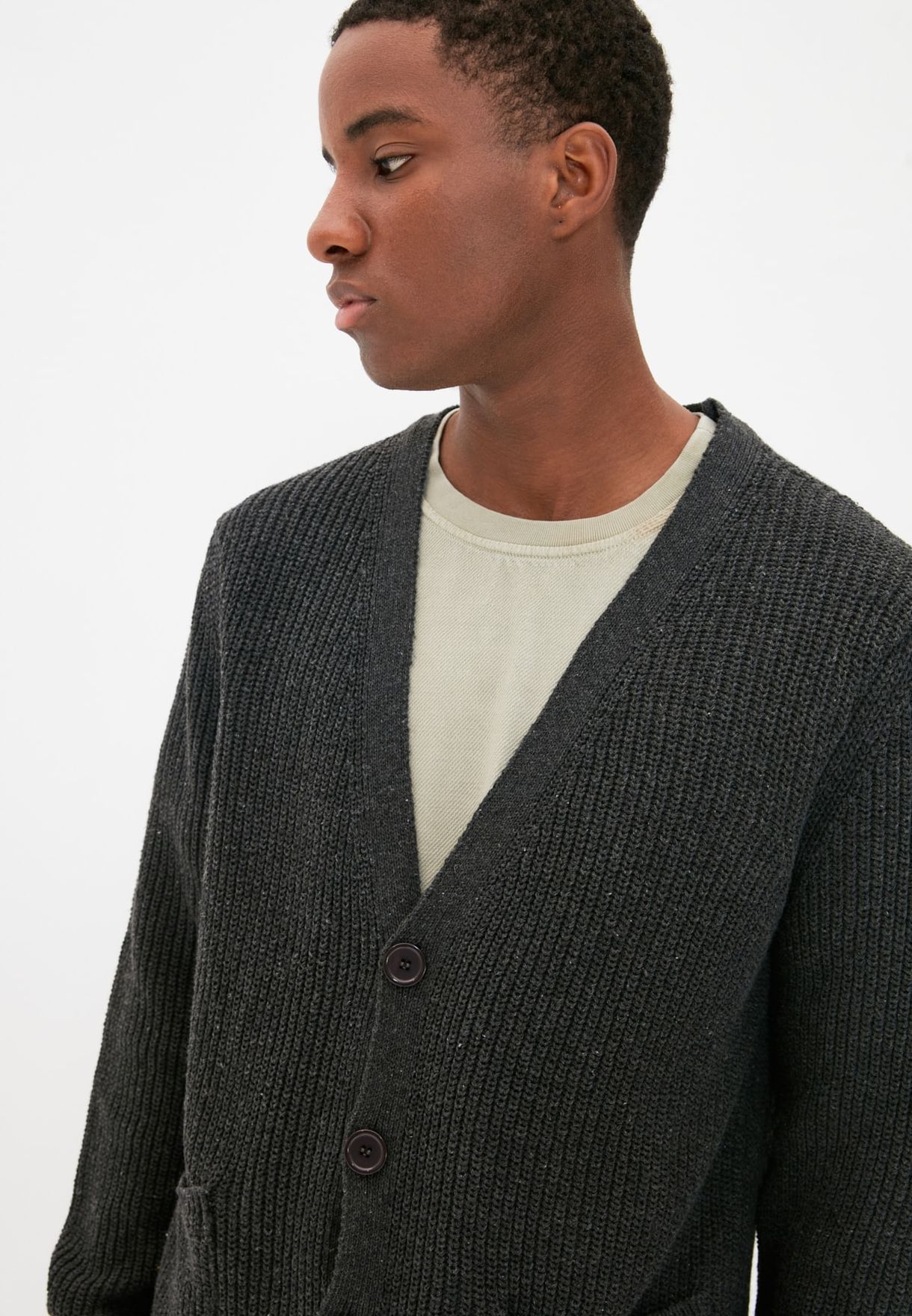 Knitted Button Cardigan