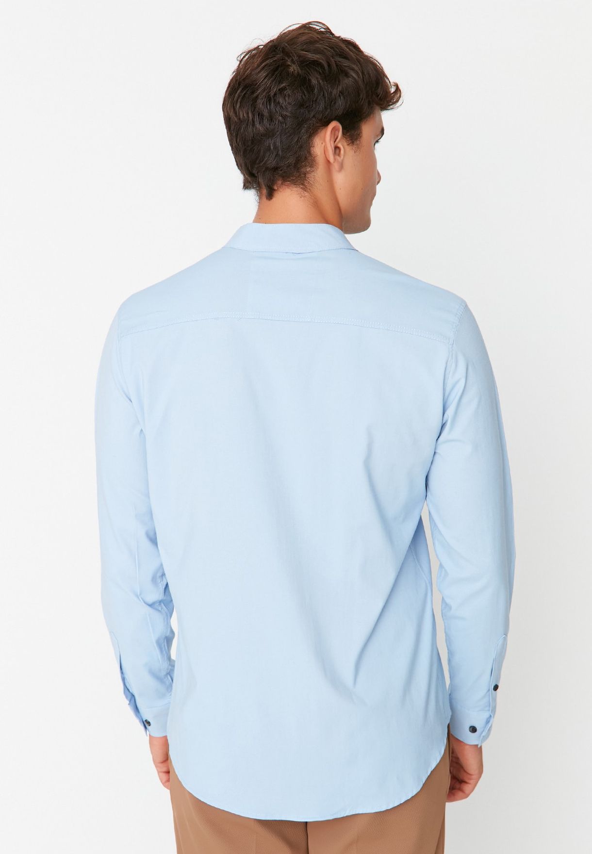 Grandad Collar Slim Fit Shirt