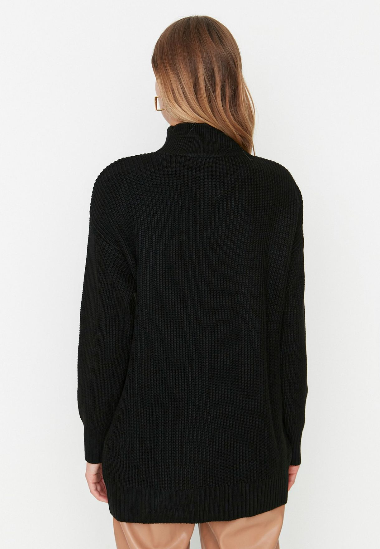 High Neck Knitted Sweater