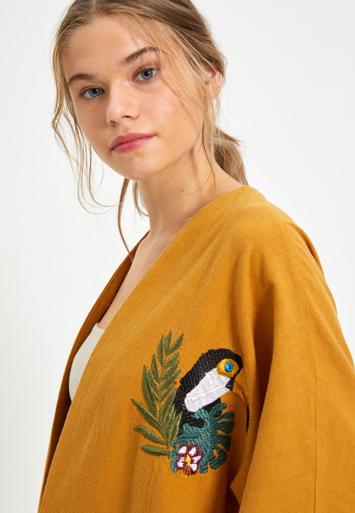 Printed  Knitted Kimono
