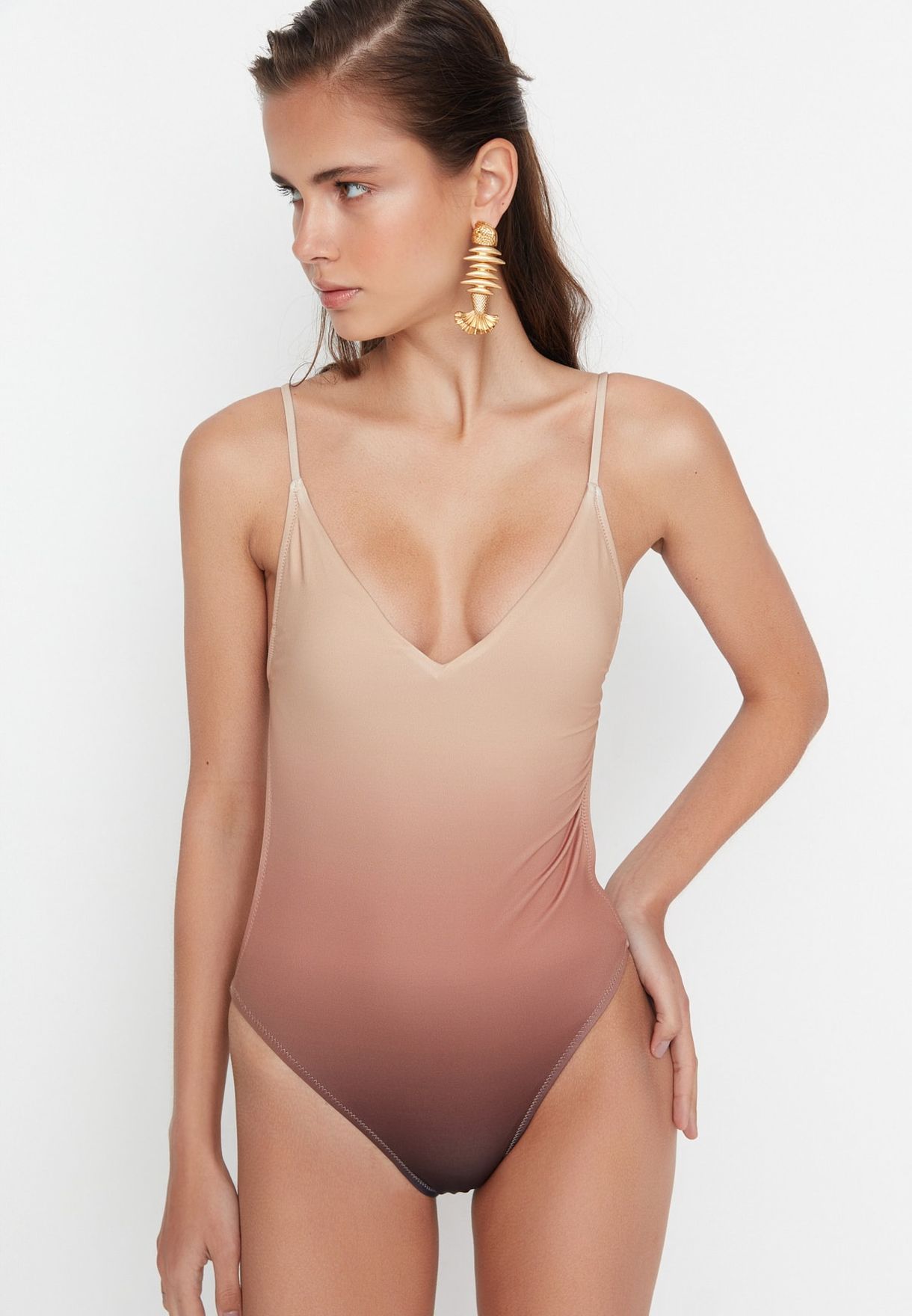 Knitted Strappy Swimsuit