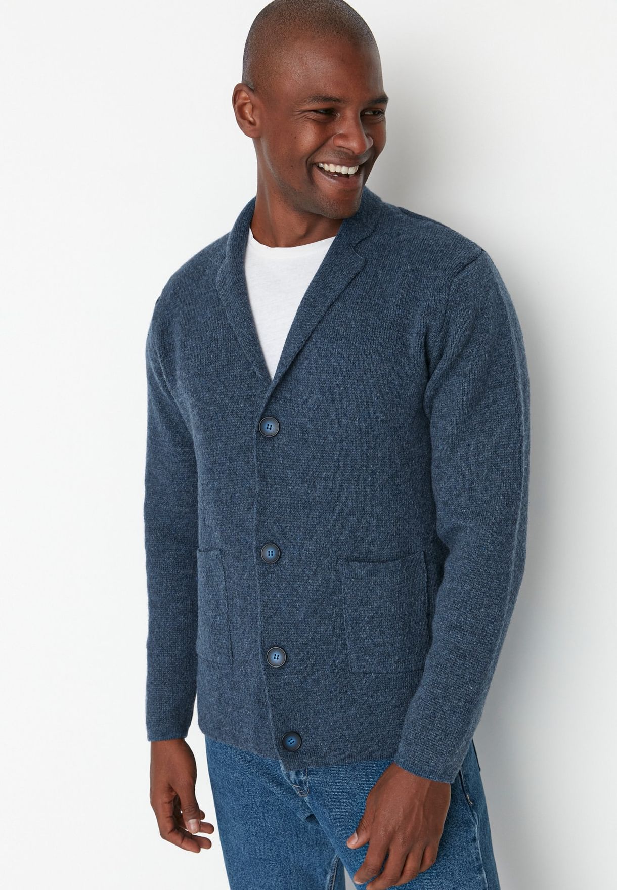 Button Detail Knitted Cardigan