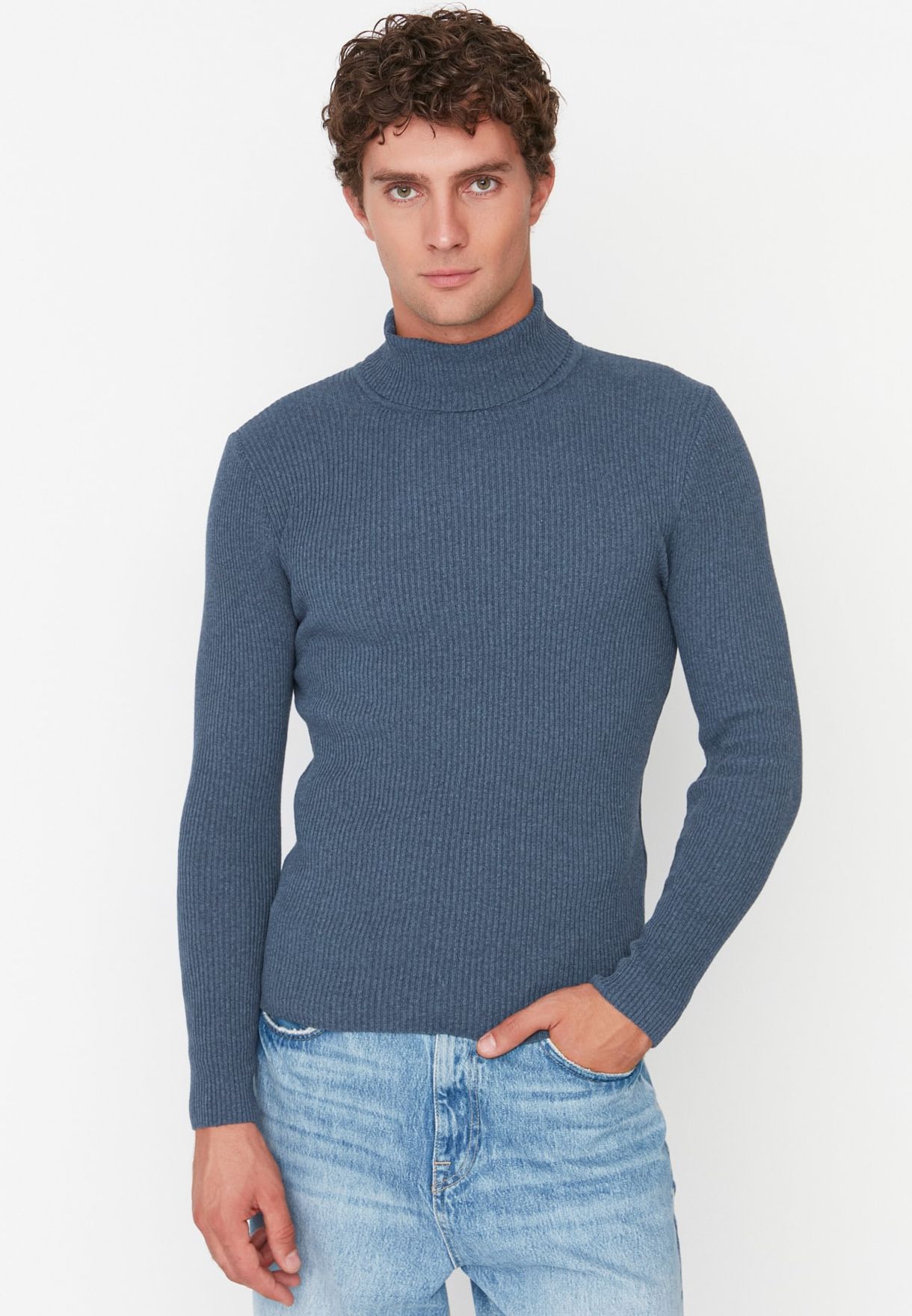 Corduroy Turtle Neck Sweater