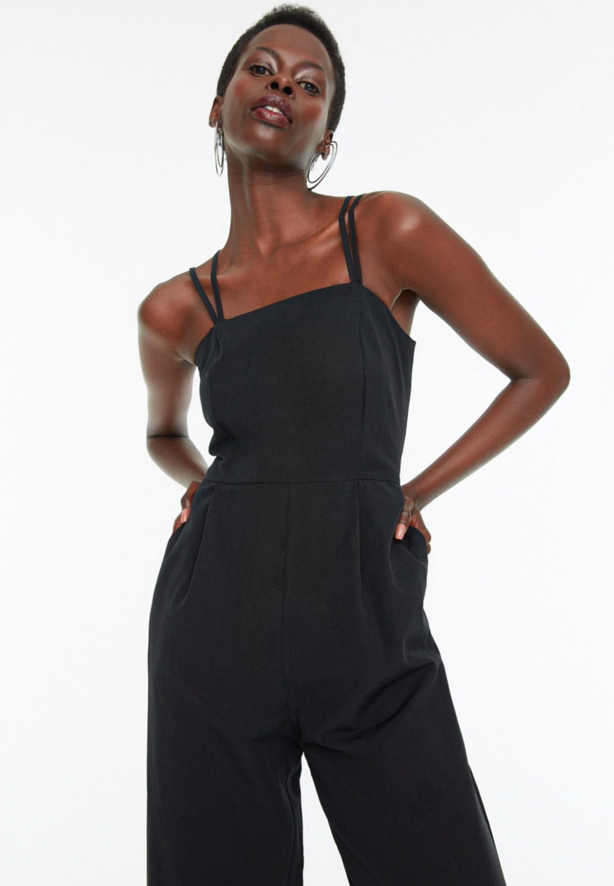 strappy jump suit