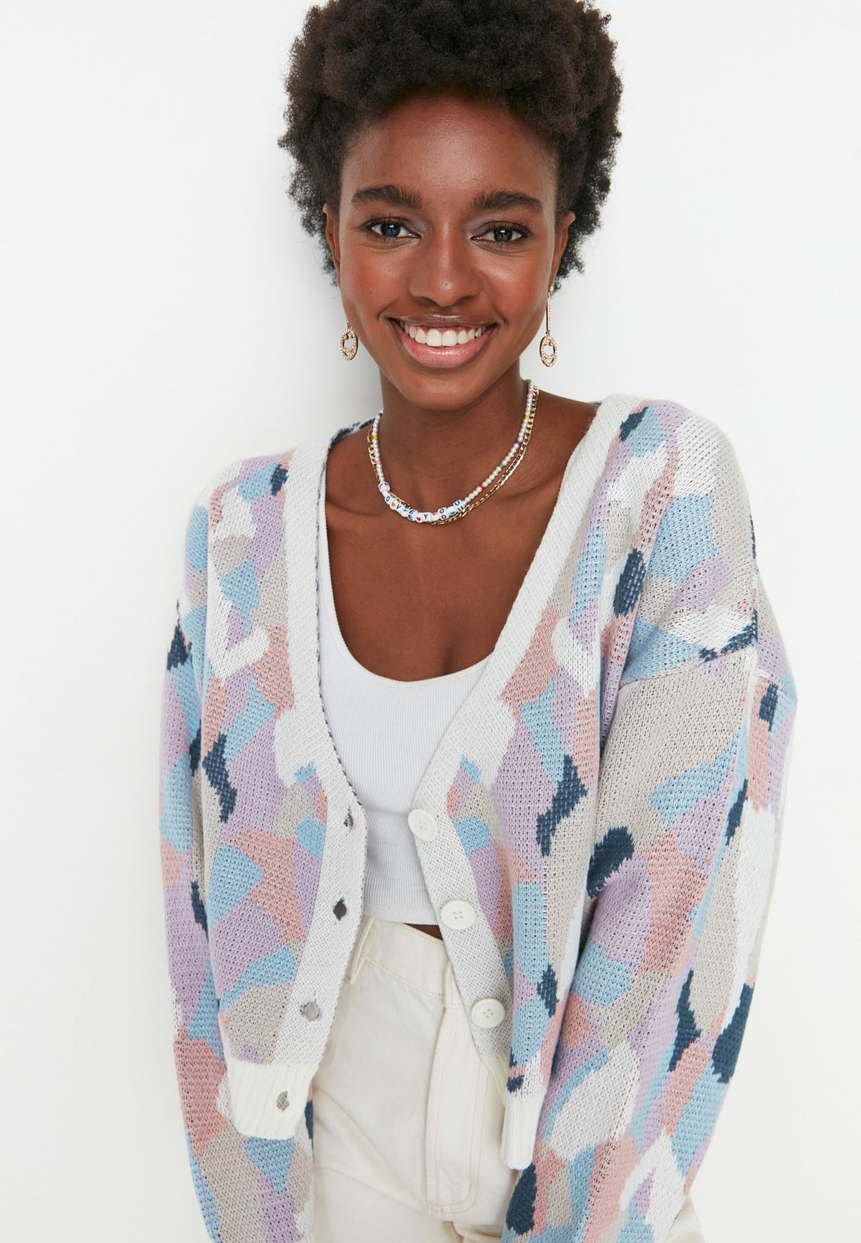 Button Down Knitted Cardigan