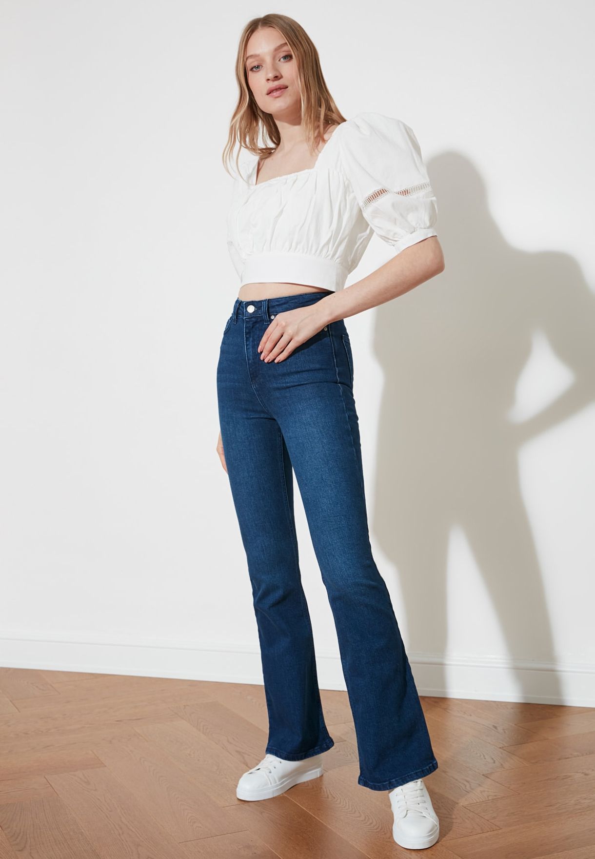 high waisted flare jeans